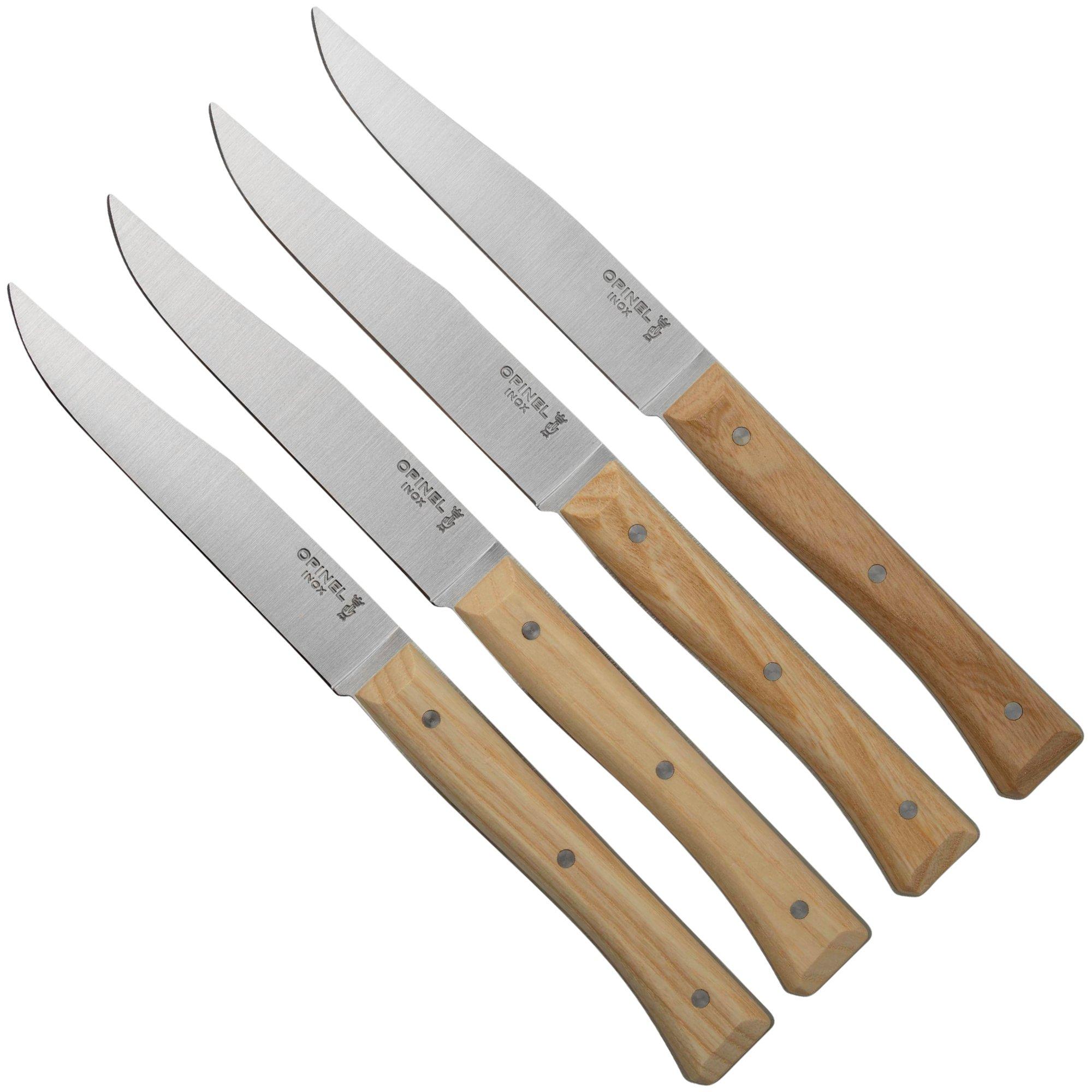 Opinel Facette Ash, kitchen knife set 4 pieces