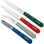 Opinel Les Essentiels Du Cuisinier 002576, 4-teiliges Schälmesserset