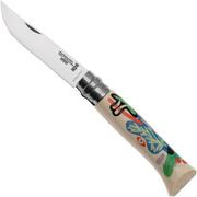 Opinel No. 08 Nature Edition 002602 stainless steel, Limited Edition pocket knife, Perrine Honoré design