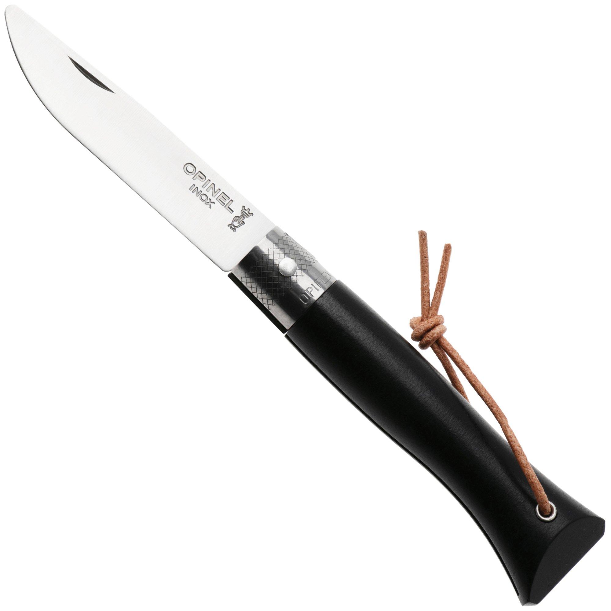 Opinel Néo6 Opiflex 003110 Stainless Steel, Ebony Wood, slipjoint pocket knife