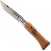 Opinel No. 04, couteau de poche, acier de carbone, lame 5,5 cm