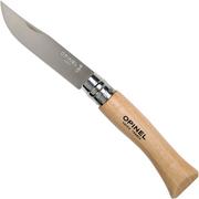 Opinel No. 07RV, couteau de poche, acier inoxydable, lame 8 cm