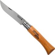 Opinel No. 10 coltello da tasca, acciaio al carbonio, lunghezza lama 10 cm