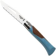 Obraz dla Nóż składany Opinel Néo7 Alpine 3239, Made For The Elements, Satin Stainless Steel, Glacier Blue Polypropylene, Cork Inlay, ząbkowany