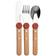 Afbeelding voor Opinel Le Petit Gourmet 3256 Coral Red, 3-delige kinderbestekset