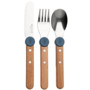Afbeelding voor Opinel Le Petit Gourmet 3257 Rain Blue, 3-delige kinderbestekset