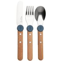 Afbeelding voor Opinel Le Petit Gourmet 3257 Rain Blue, 3-delige kinderbestekset