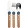 Afbeelding voor Opinel Le Petit Gourmet 3257 Rain Blue, 3-delige kinderbestekset