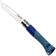 Image for Opinel No. 09 Ocean 3261, Made For The Elements, Satin Stainless Steel, Blue Polyamide, partially serrated sailing knife