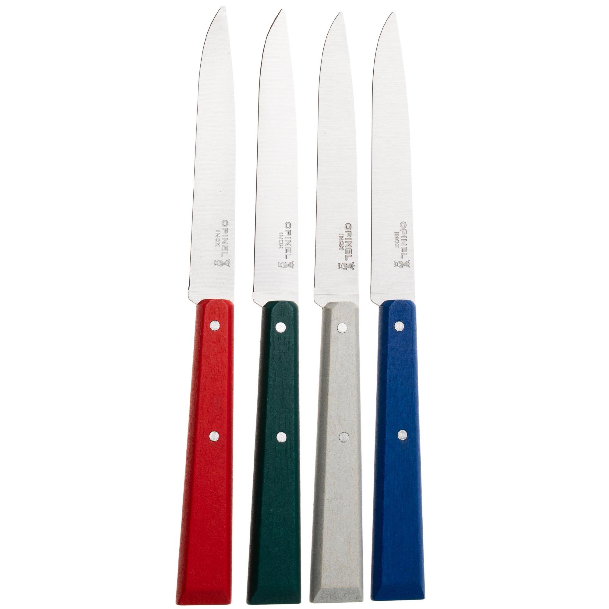Opinel Bon Appetit 3271 Bistrot, 4-teiliges Set Tafelmesser