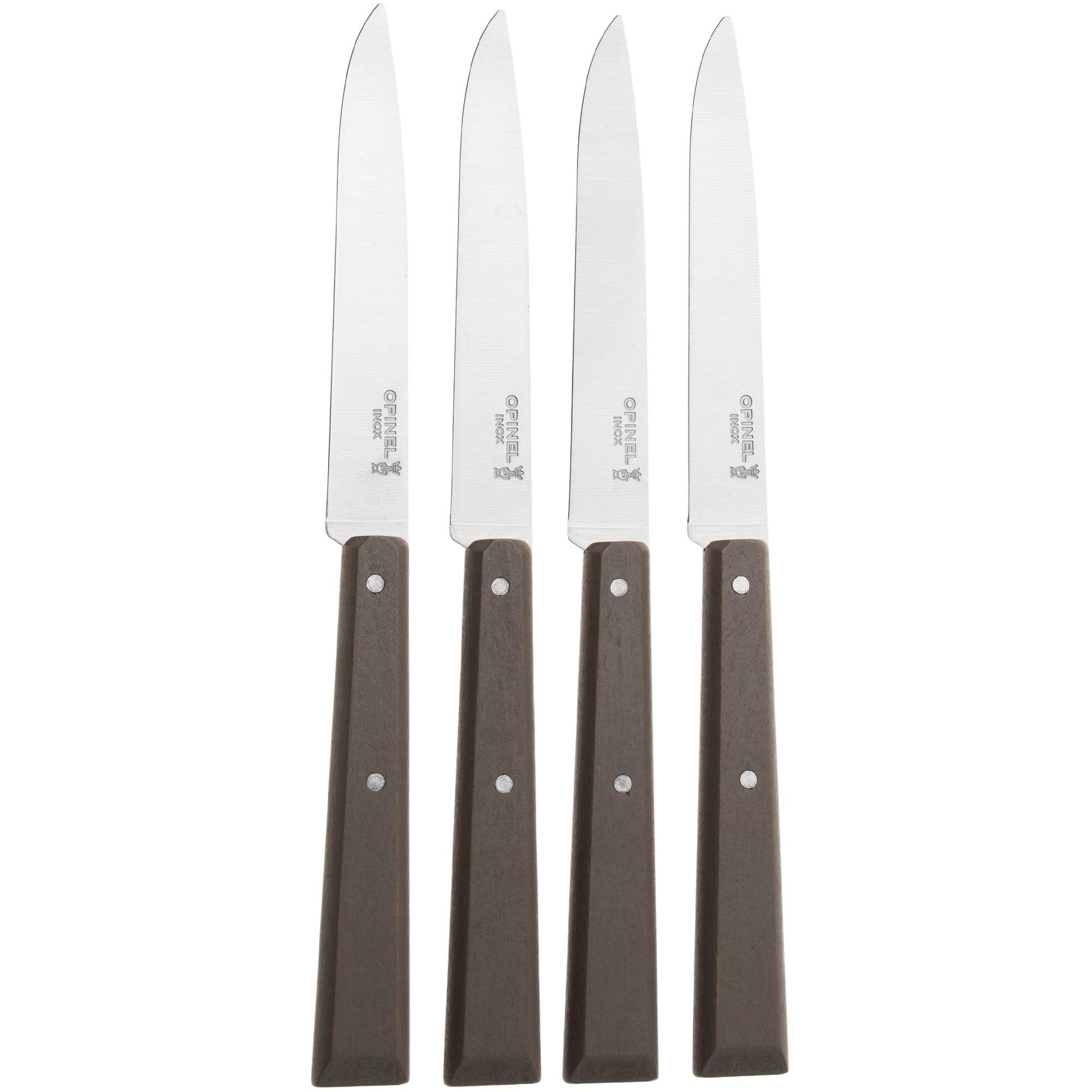 Opinel Bon Appetit 3325 Grey, 4-teiliges Set Tafelmesser