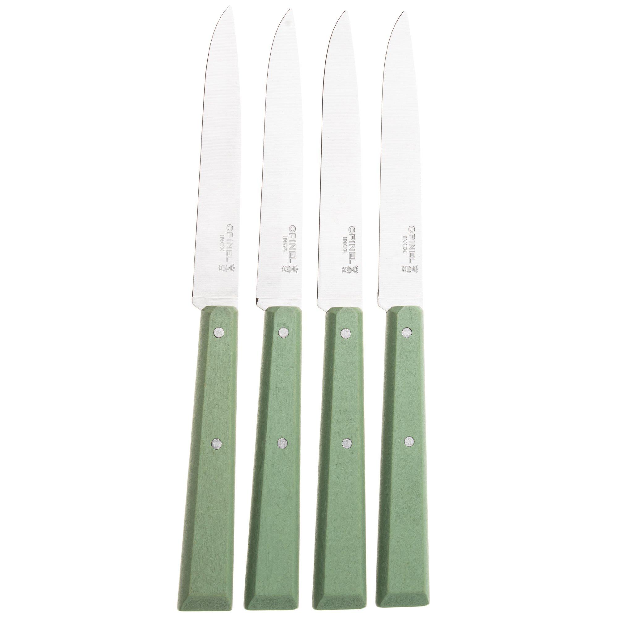 Opinel Bon Appetit 3326 Sage, 4-teiliges Set Tafelmesser