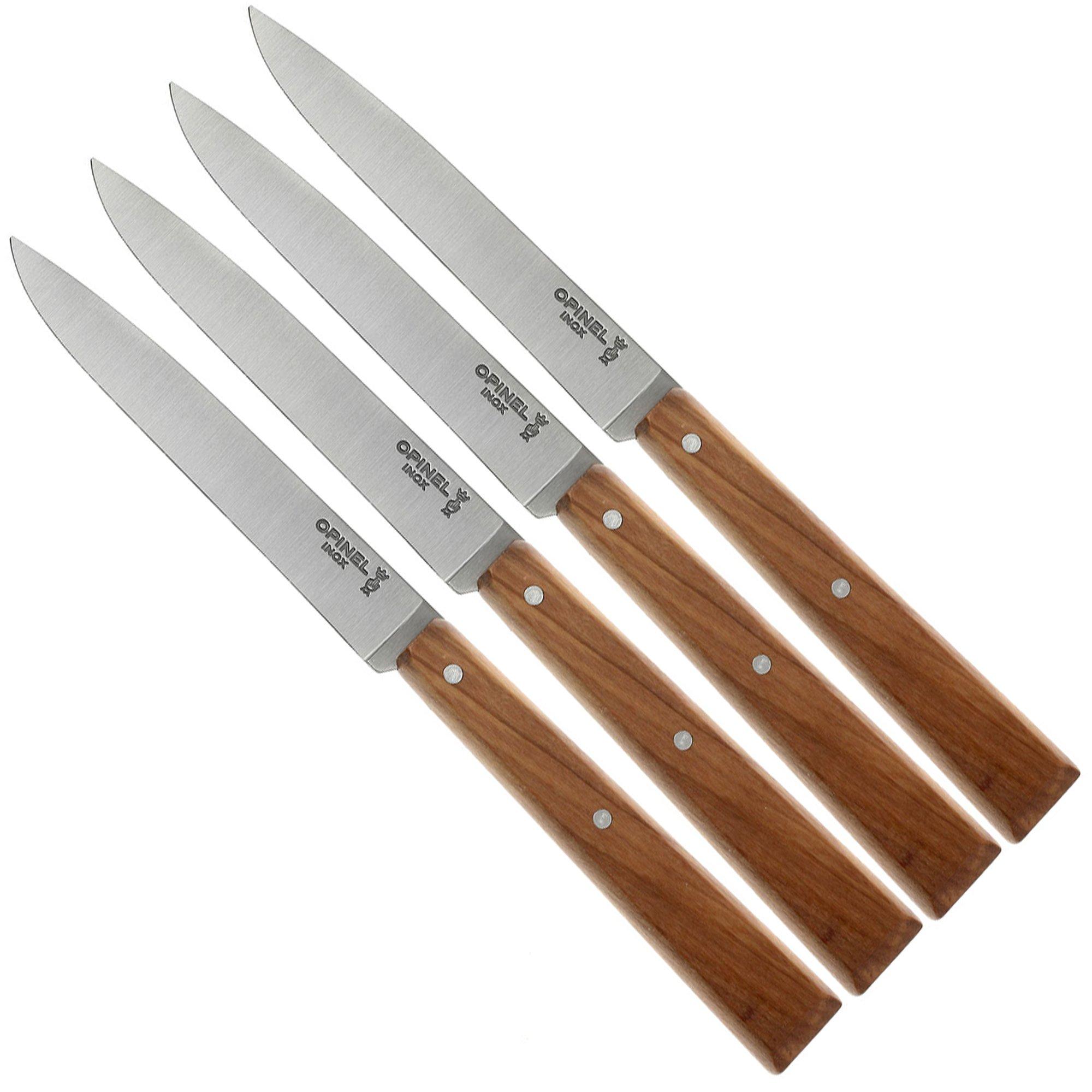 Zestaw noży do steków Opinel T001515, Esprit Sud, drewno oliwne
