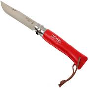 Opinel No. 08 couteau de poche Trekking, Rouge