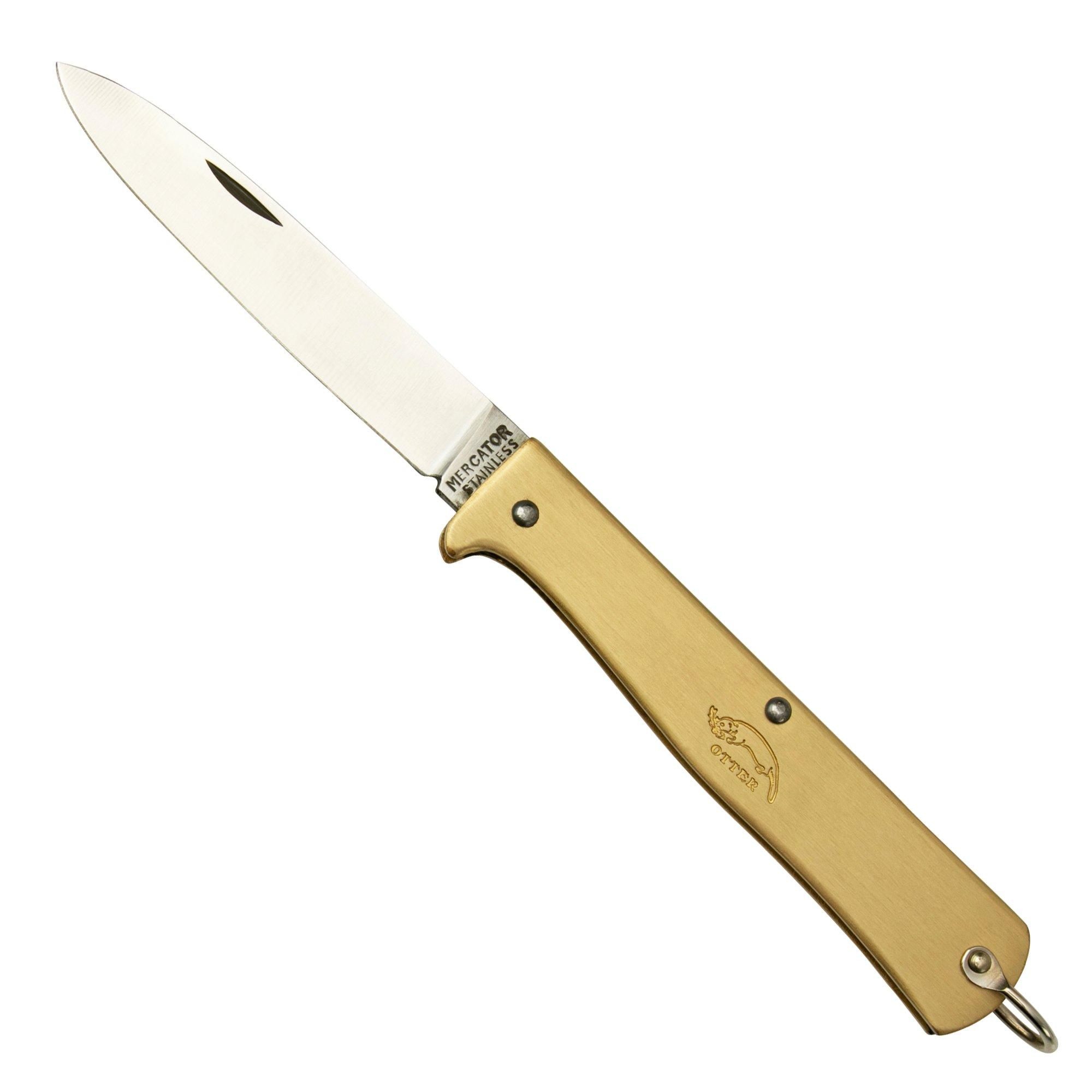 Nóż składany Otter Mercator 10-701 RG R Small Brass Stainless