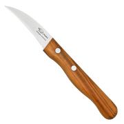 Otter Paring Knife 1011 OL Curved Stainless Olive, spelucchino a lama dritta