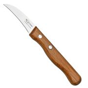 Otter Paring Knife 1011 Curved Stainless Beech, spelucchino a lama dritta