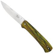 Otter FINN 155 STAB GR, Böhler N690, Stabilised Wood, coltello da tasca
