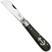 Image for Otter Anchor Knife 171 ML Small Carbon, Smoked Oak, Stainless Anchor, pocket knife