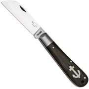 Otter Anchor Knife 172 mL Large Carbon, Smoked Oak, Stainless Anchor, navalha