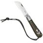 Afbeelding voor Otter Anchor knife 172 R LB Large Stainless, Smoked Oak, Stainless Anchor, Leather Strap, zakmes