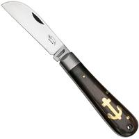 Image for Otter Anchor Knife 174 m.L. Small Carbon, Grenadilla, Brass Anchor, pocket knife