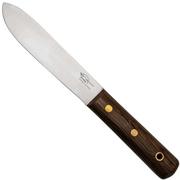 Otter Sailor and Boat Knife 901R, Stainless, Smoked Oak, Leather Sheath, faca fixa