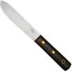 Otter Sailor y Boat Knife 901, Carbon, Smoked Oak, Leather Sheath, cuchillo fijo