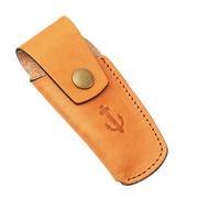 Otter Large Leather Holster MH A NA, Natural, Anchor Logo, sheath