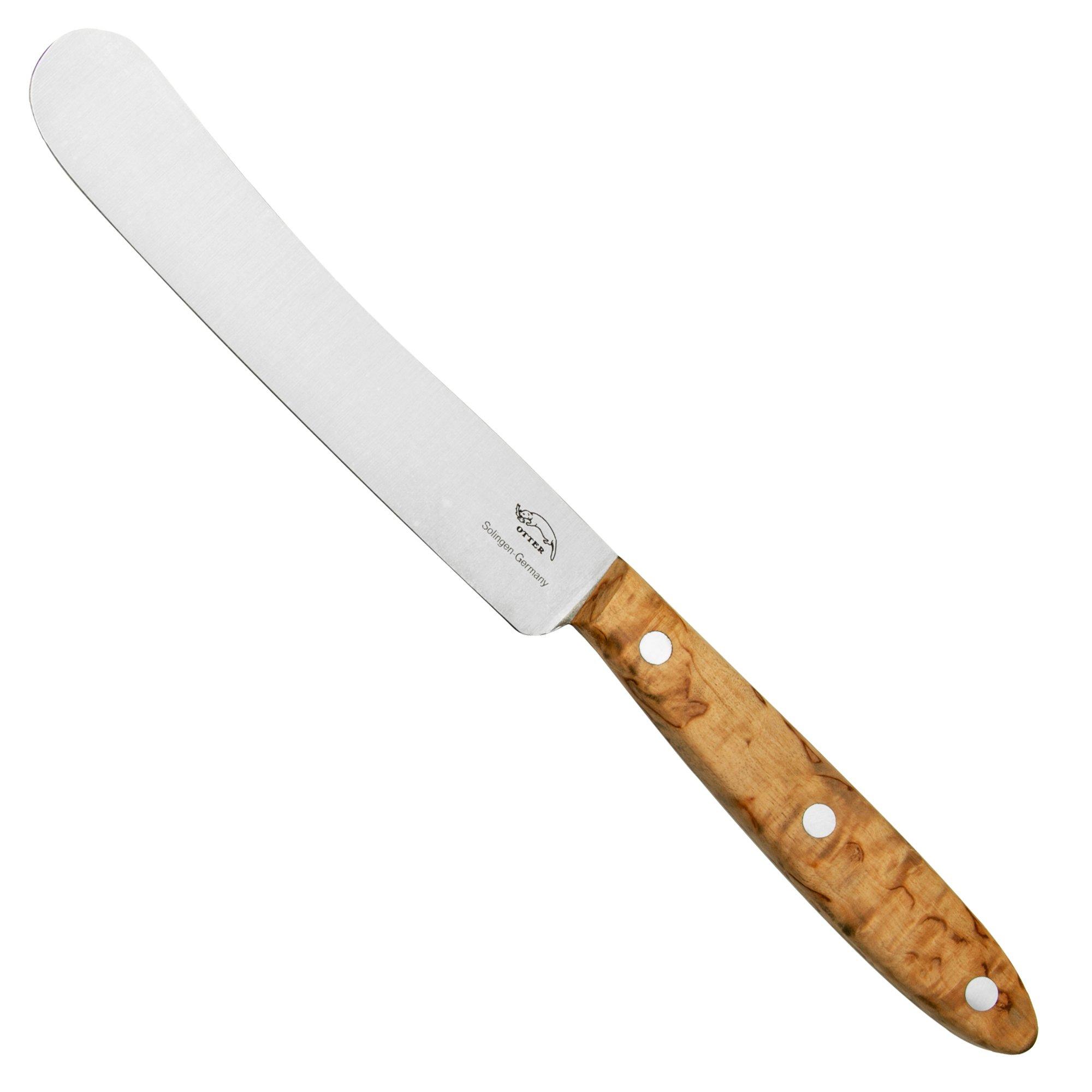 Nóż stołowy Otter Tafel Curly Birch, stal nierdzewna, 12,5 cm