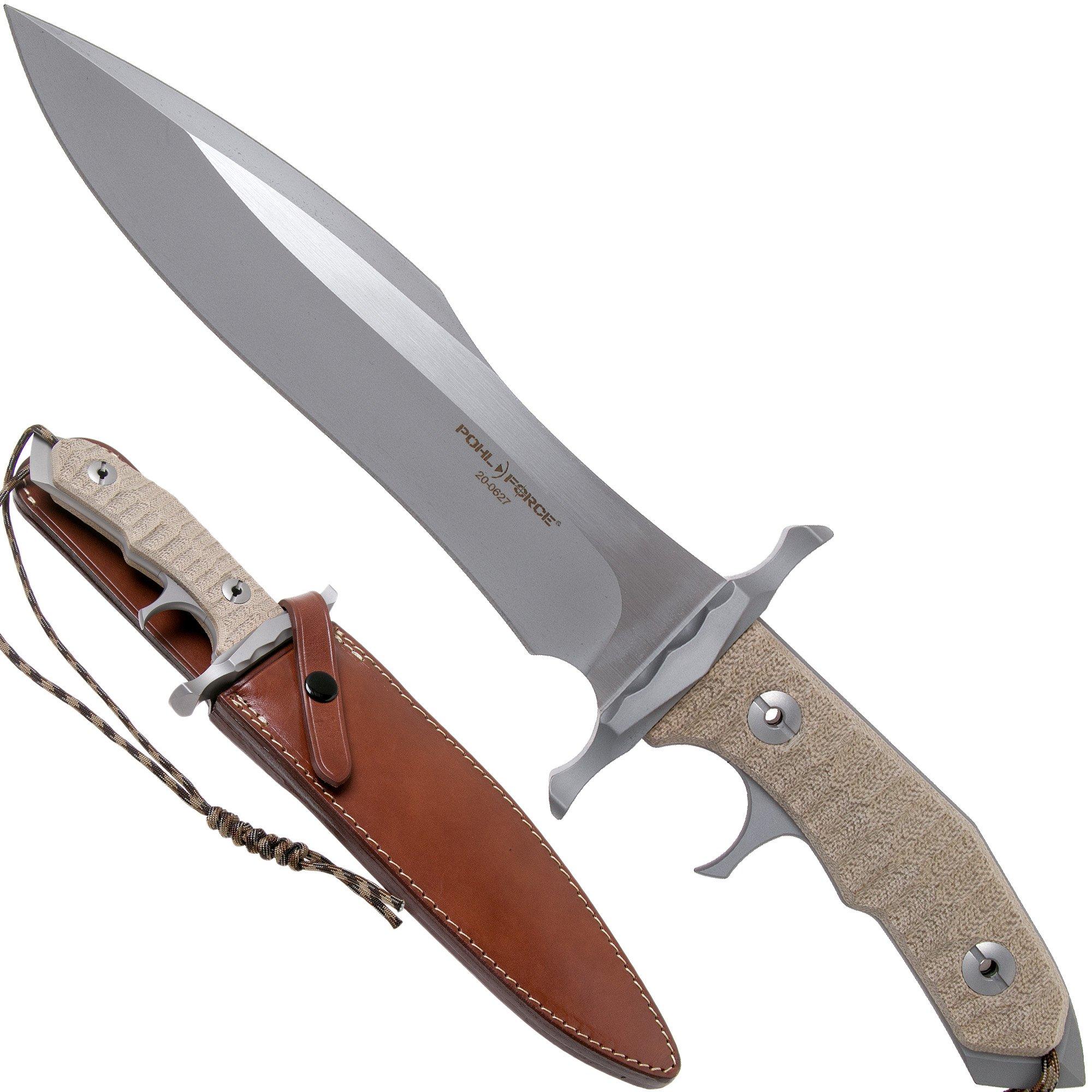 Nóż Pohl Force MK-9 Leather 5003 Last Blood CNC2 Edition Rambo, projekt Dietmar Pohl