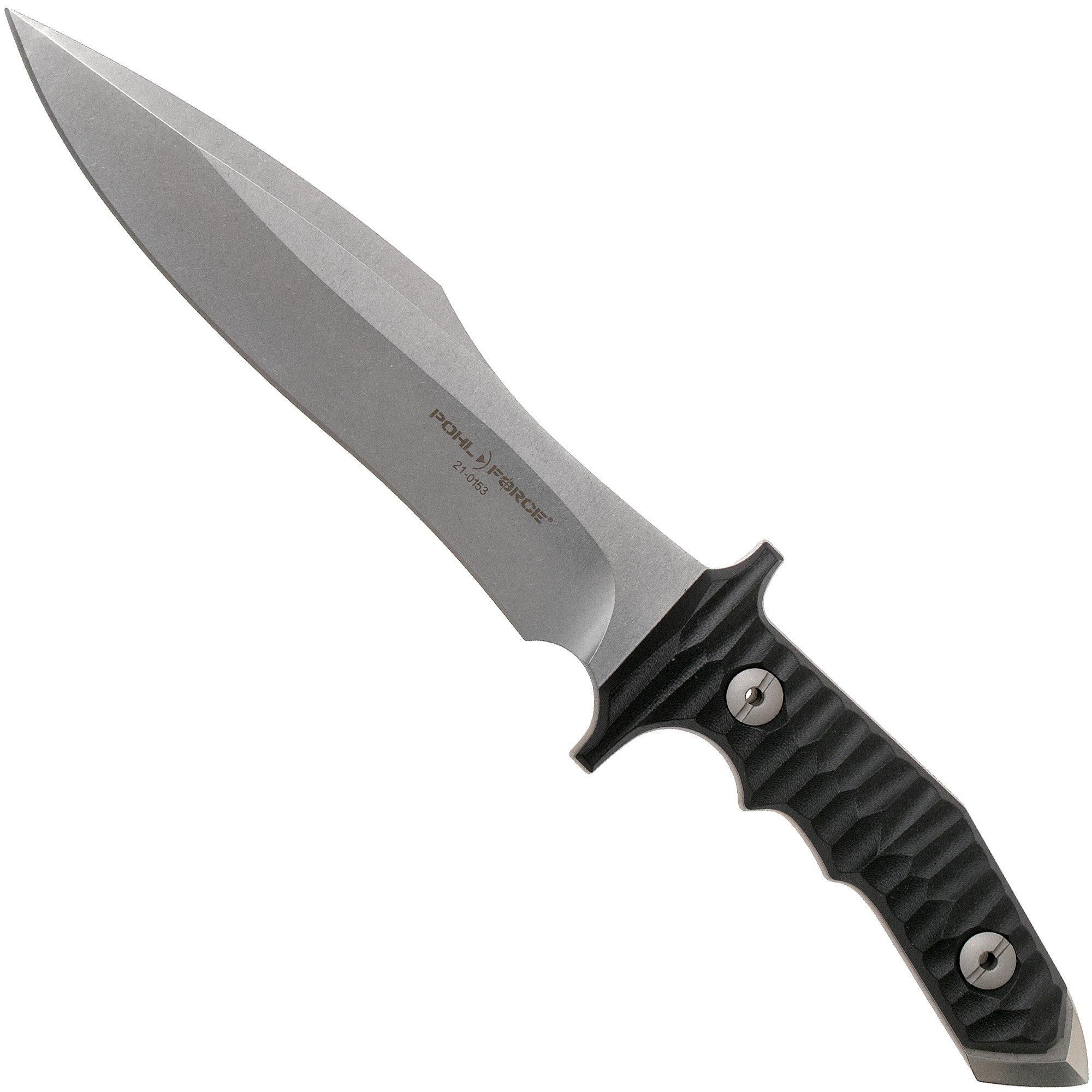 Pohl Force Tactical Nine Black 5015 survival knife, Dietmar Pohl design |  Advantageously shopping at Knivesandtools.com