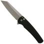 Image pour Pro-Tech Malibu 5205 Stonewashed 20CV Reverse Tanto, Black Textured Aluminum couteau de poche