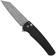 Image for Pro-Tech Malibu 5401-AW, Acid Wash MagnaCut Reverse Tanto, Black Aluminum, Blasted Hardware pocket knife