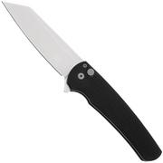 Pro-Tech Malibu 5405 Stonewash MagnaCut Reverse Tanto, Textured Black Aluminum, coltello da tasca