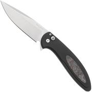 Afbeelding voor Pro-Tech Cambria 2 CF2101-LTD-TC-RED, Stonewashed CPM MagnaCut, Black Aluminum Techno Carbo Red Inlay, zakmes