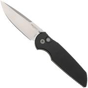 Pro-Tech TR-3 Integrity INT101, Stonewashed S35VN, Solid Black Manual Aluminum, zakmes