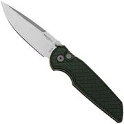 Pro-Tech TR-3 Integrity INT105, Stonewashed S35VN, Relic Textured Green Aluminum, couteau de poche