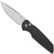 Pro-Tech TR-3 Integrity INT105, Stonewashed S35VN, Relic Textured Black Aluminum, pocket knife