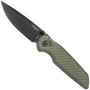 Pro-Tech TR-3 Integrity INT106-Green, DLC S35VN, Green Relic Textured Aluminum, Taschenmesser