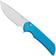 Image for Pro-Tech Mordax MX105, Stonewashed MagnaCut, Blue Gridlock Textured Aluminum, pocket knife