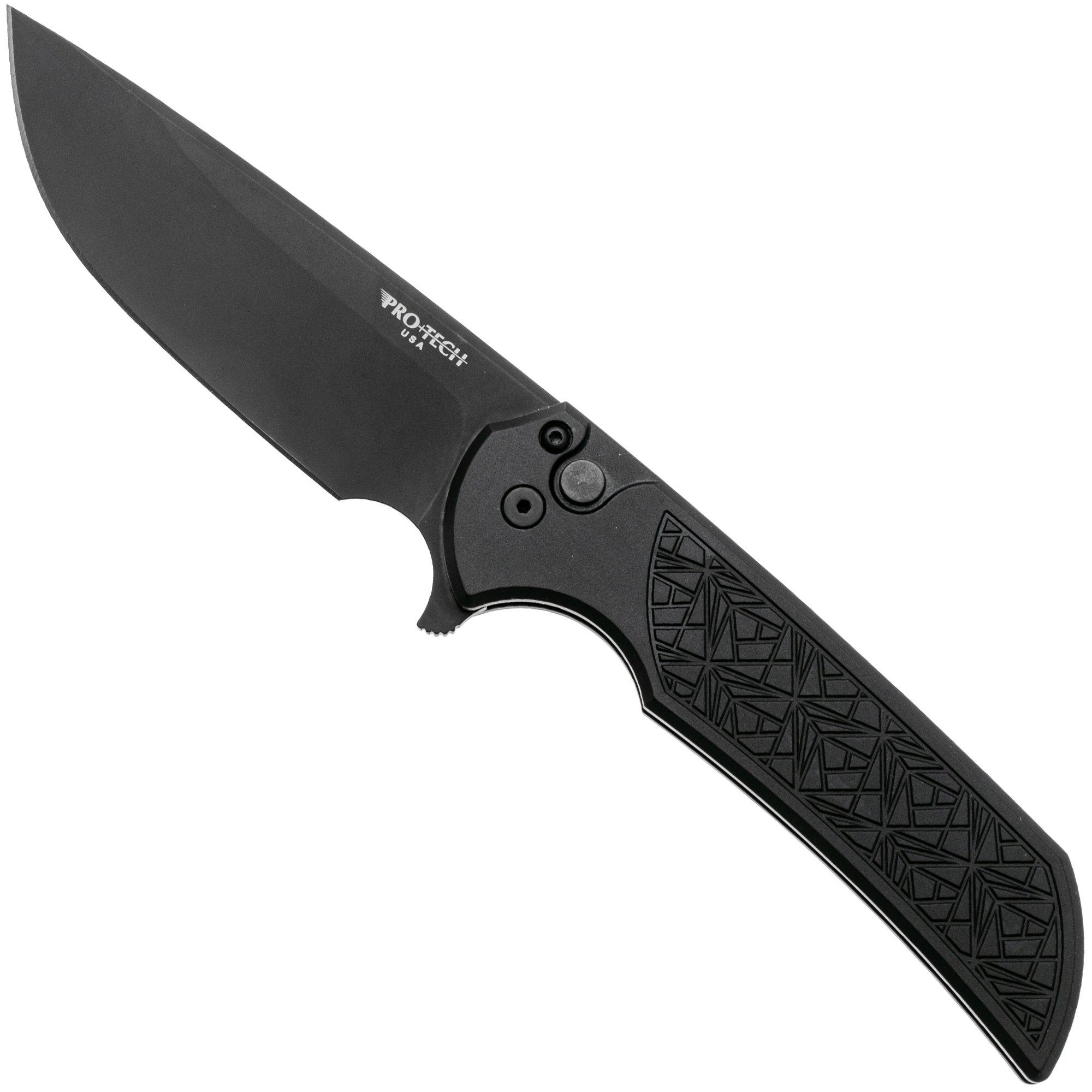 Pro-Tech Mordax MX106-NEXUS, Black DLC CPM MagnaCut, Textured Black Aluminum zakmes