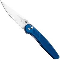 Afbeelding voor Pro-Tech Avalon Peace Neighbor Design PN1101-LTD-BLUE Satin MagnaCut, Knurled Blue Aluminium, zakmes, Shawn Ashmore design