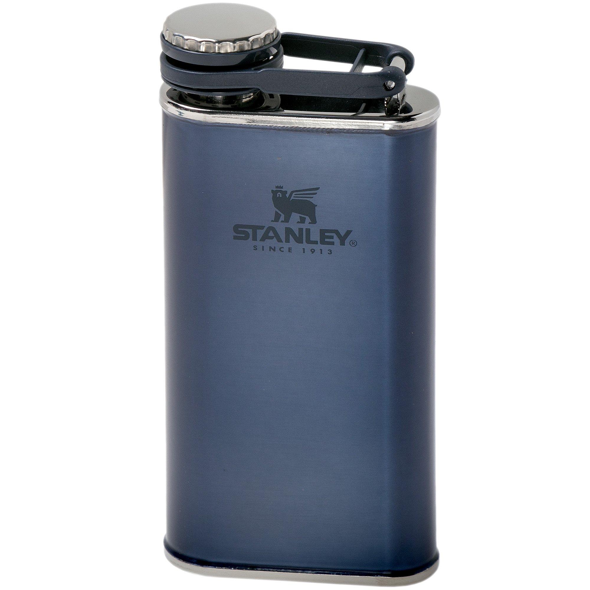 Stanley The Easy Fill Wide Mouth Flask 230 ml, donkerblauw, platvink heupfles