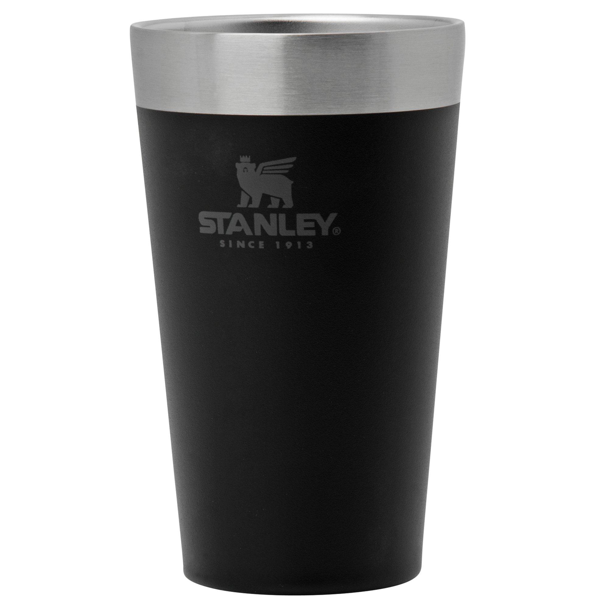Stanley The Adventure The Stacking Beer Pint 10-02282-058 Matte Black Pebble, Trinkbecher, 470 ml