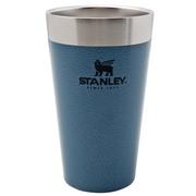 Stanley The Adventure The Stacking Beer Pint 470 ml, Hammertone Lake, bouteille thermos