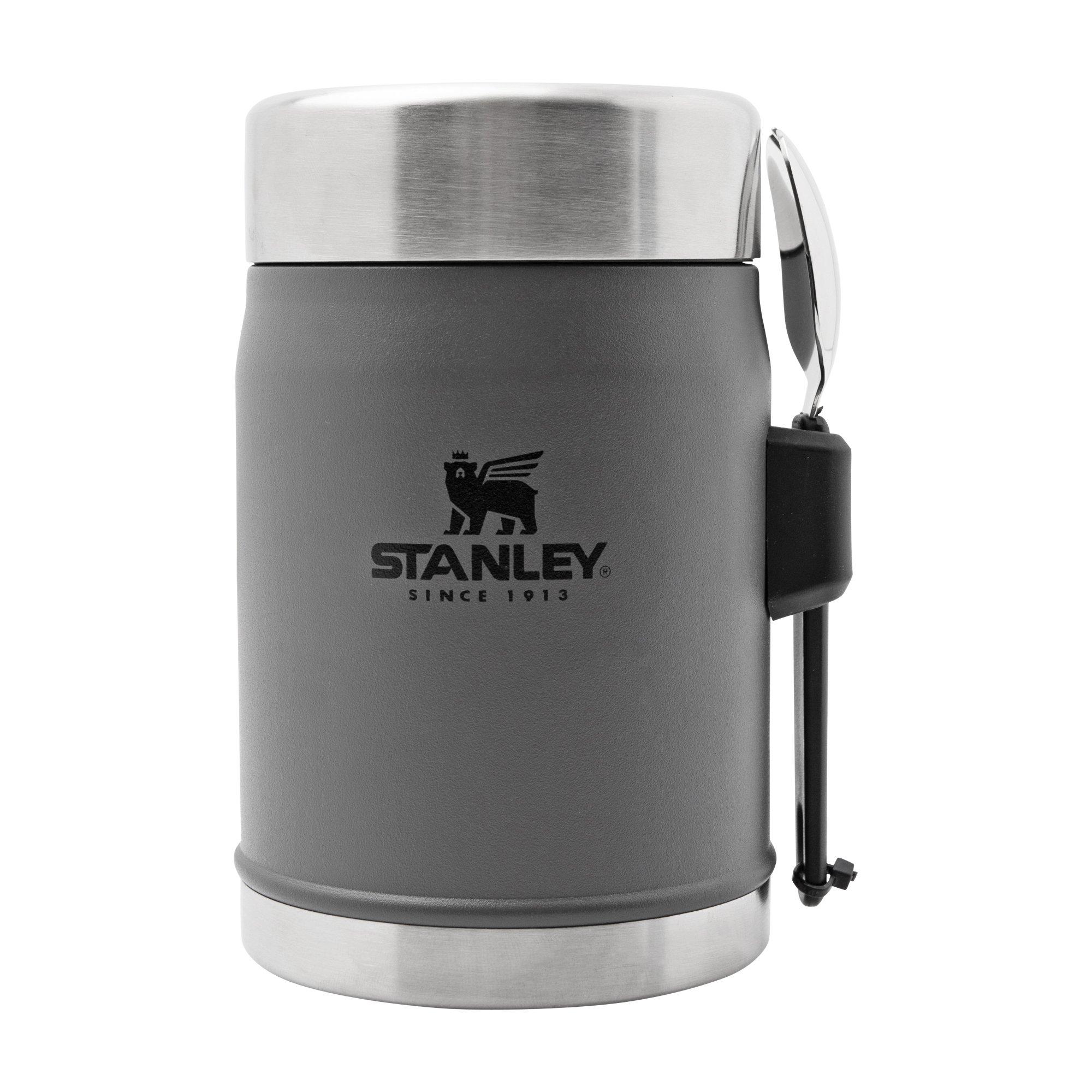 Stanley The Legendary Classic Food Jar 400 mL, Charcoal, lancheira + spork