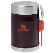 Stanley The Legendary Classic Food Jar 400 ml, Matte Plum, lunchbox + spork