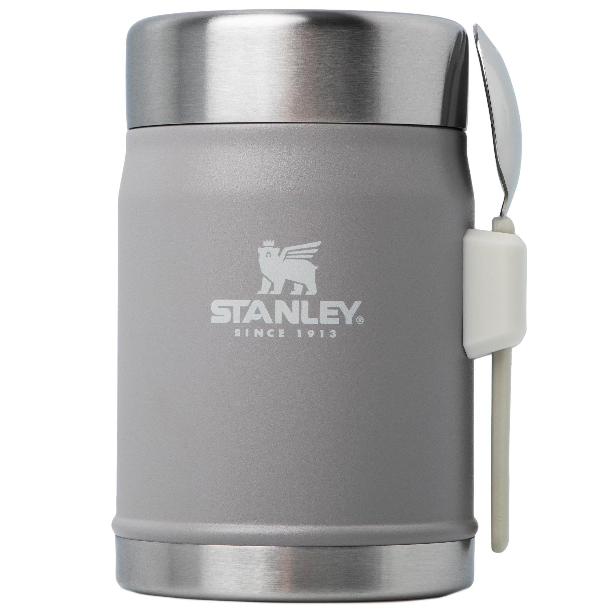 Stanley The Legendary Food Jar + Spork 2.0 14oz, Ash 10-09382-111 insulated food jar with screw-top lid, 400 ml