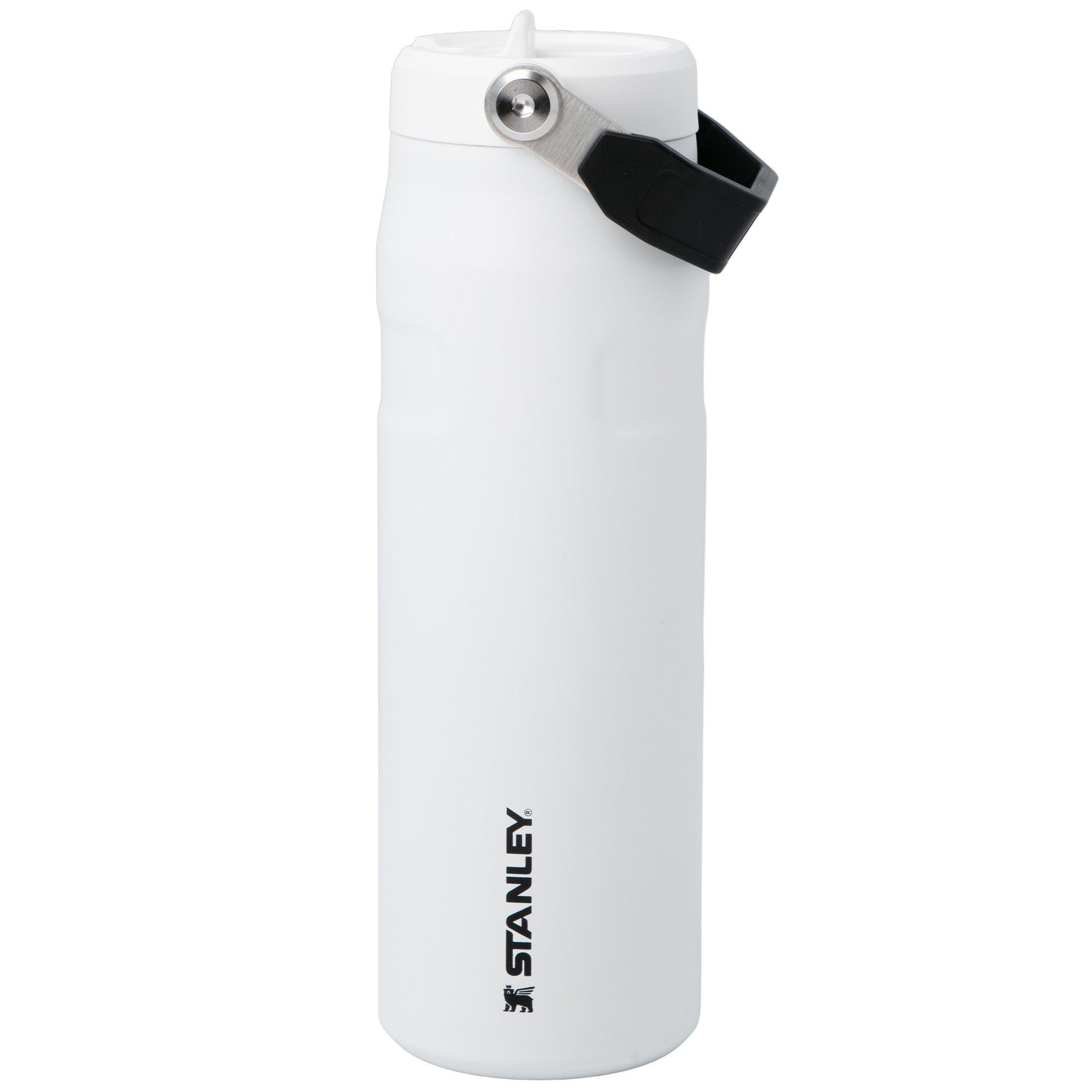Stanley The AeroLight IceFlow Bottle Flip Straw 2.0 24oz, Chalk 10-11283-0501 insulated bottle with flip straw lid, 700 ml